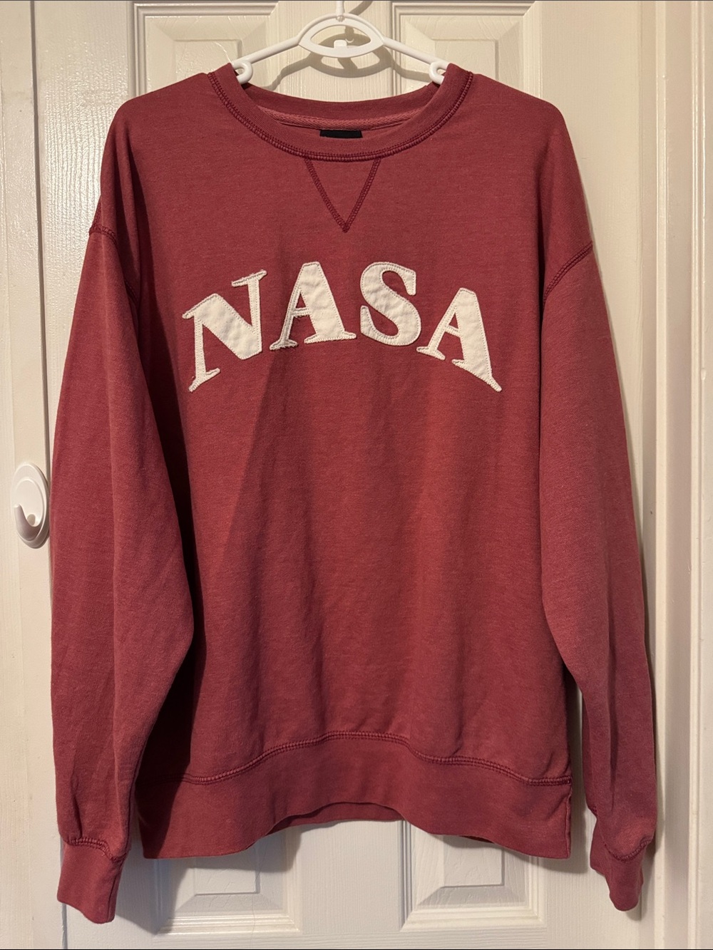 NASA Appliqué Crewneck Sweatshirt - Dusty Rose